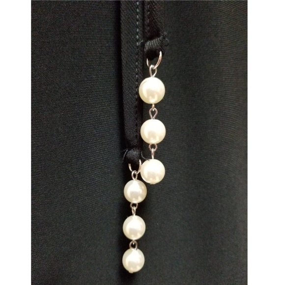 🆕️⬇️MSK Embellished Faux Pearl Bell Sleeve Blouse - Picture 6 of 8